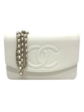 Chanel Shoulder Bag Ap4653 Caviar Leather White